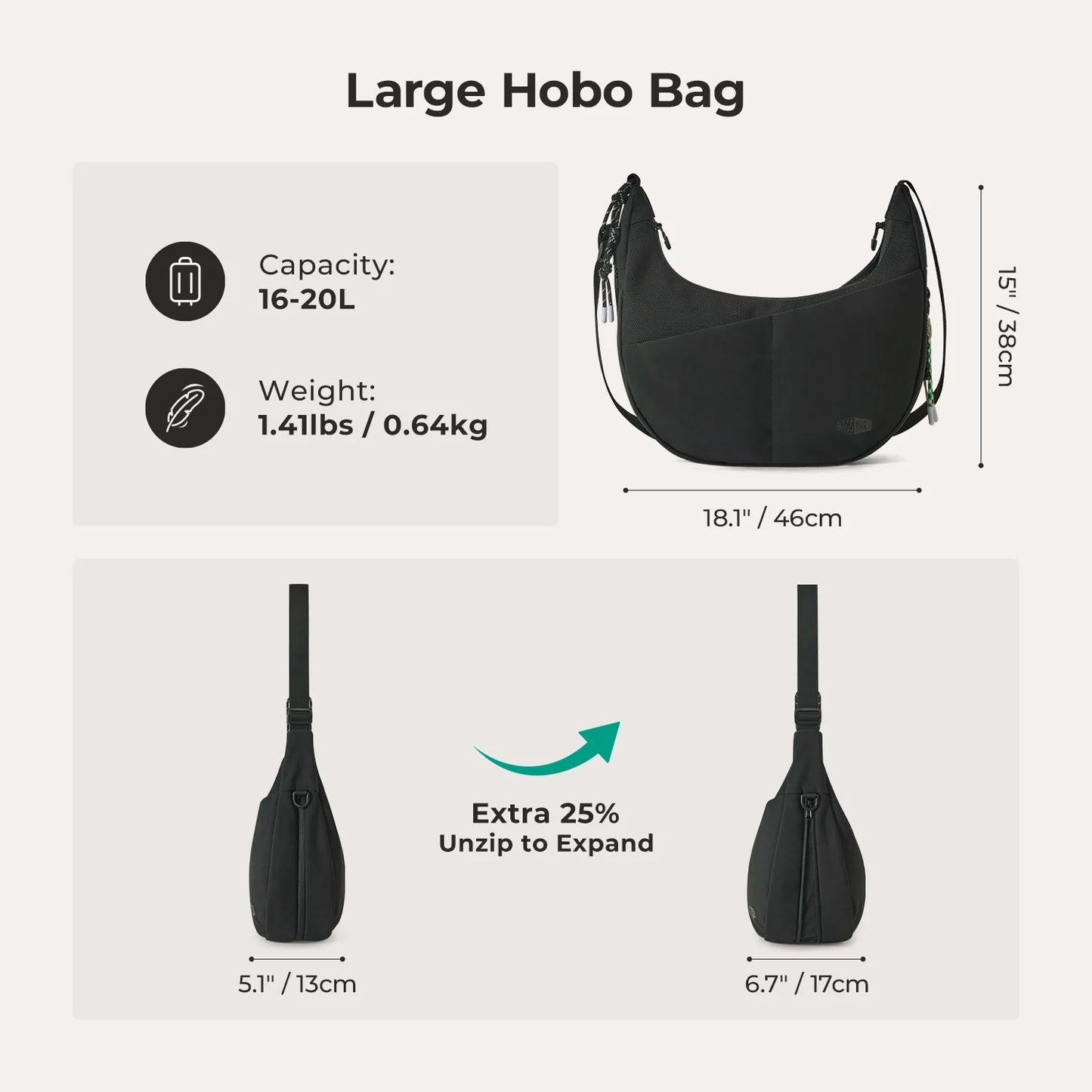 Vionsi REIKI Hobo Çanta