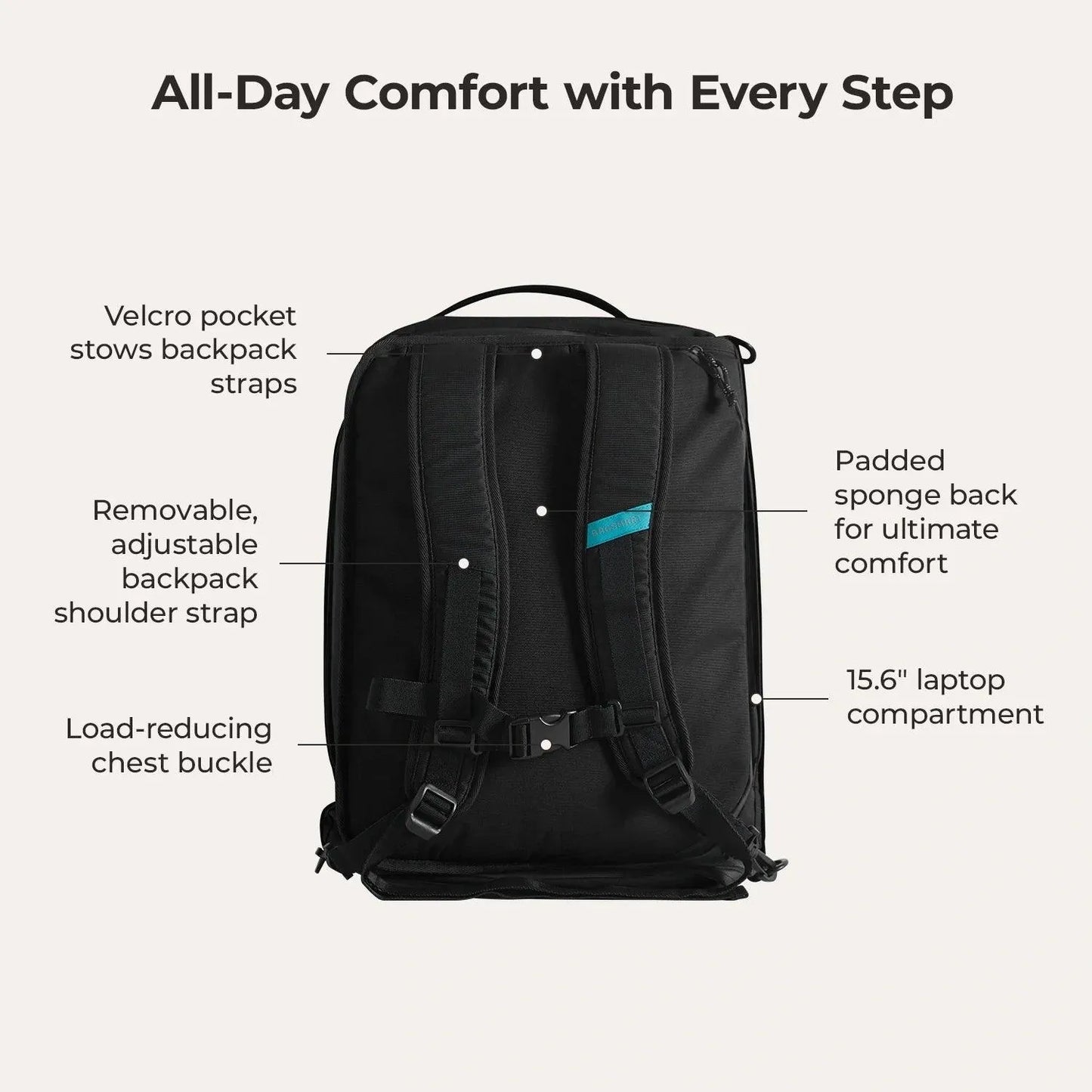Vionsi Paz 43L Duffle Sırt Çantası