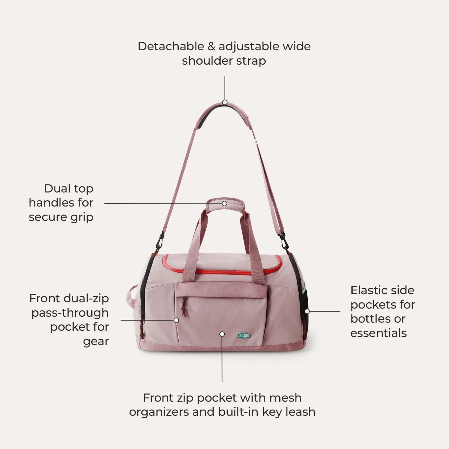 Vionsi Focus Duffle çok fonksiyonlu seyahat çantası