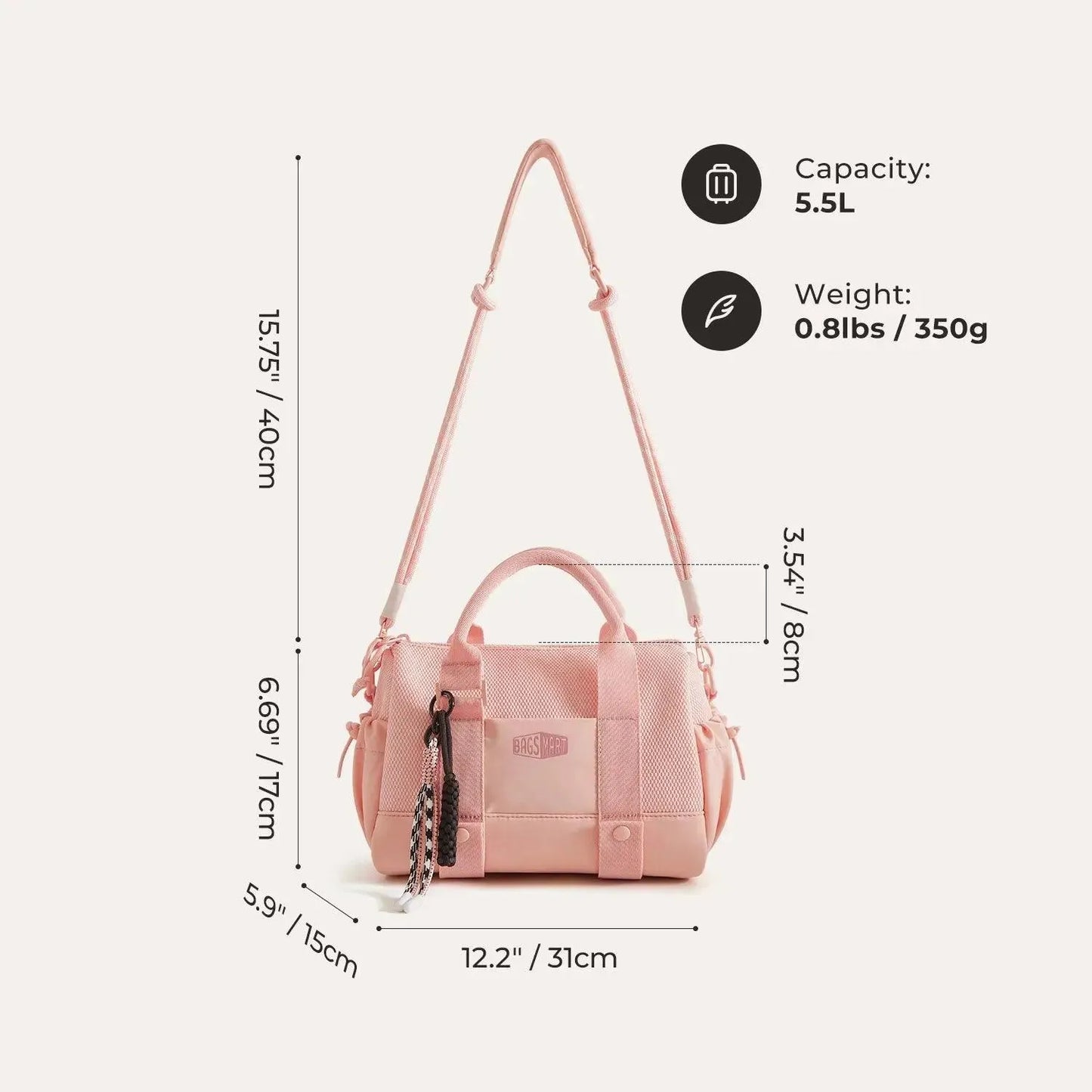 Vionsi REIKI 5,5L Mini Duffle Çanta