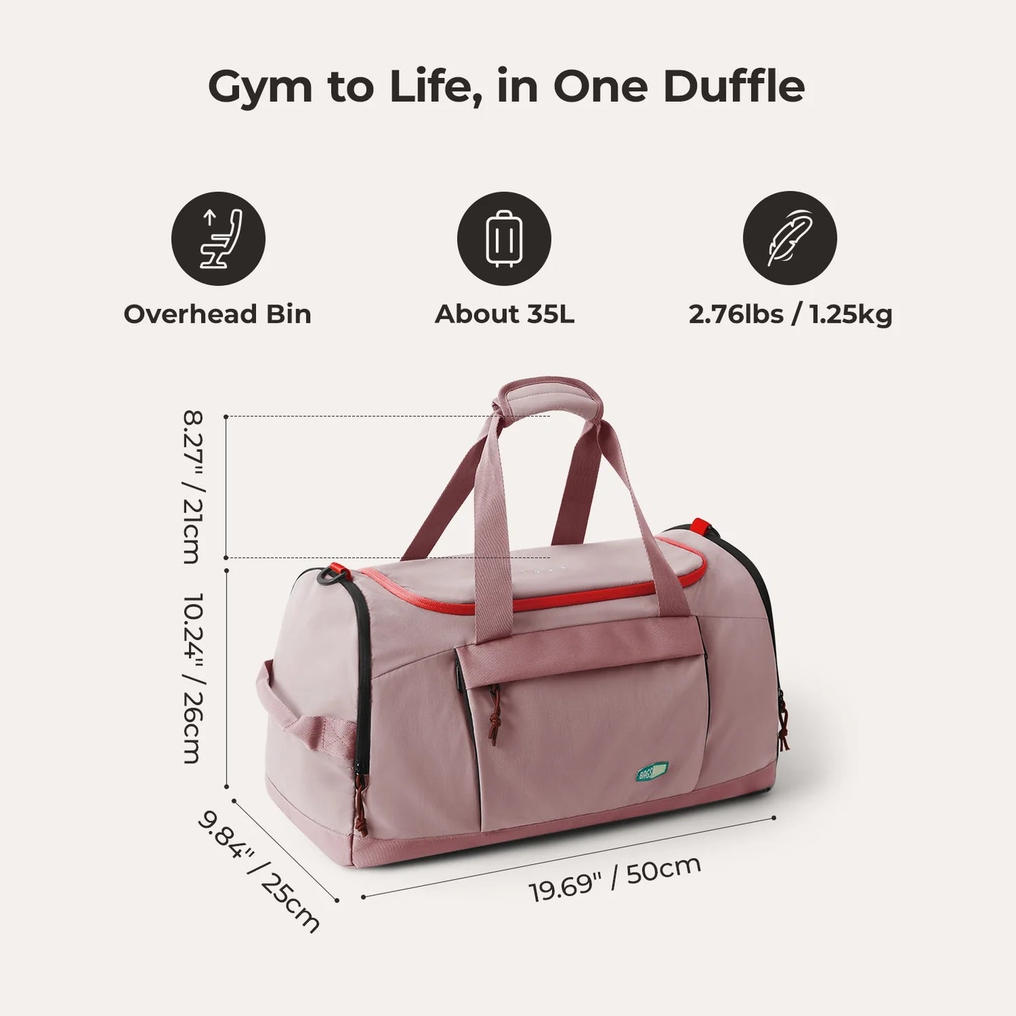 Vionsi Focus Duffle çok fonksiyonlu seyahat çantası