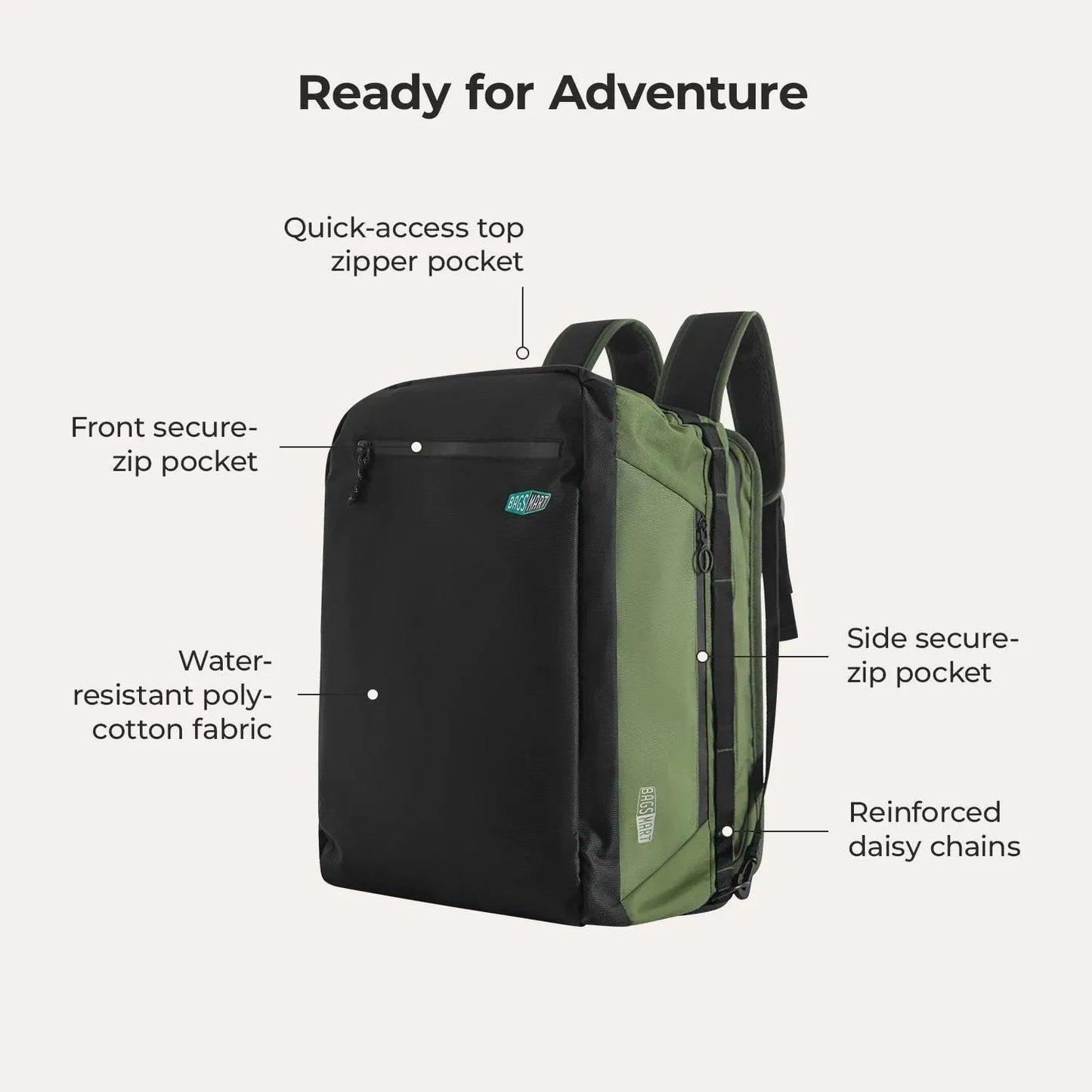 Vionsi Paz 43L Duffle Sırt Çantası