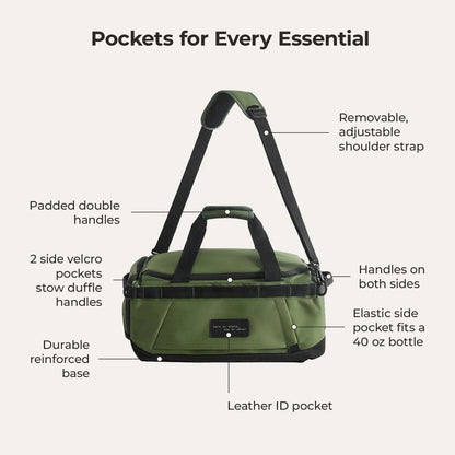Vionsi Paz 43L Duffle Sırt Çantası