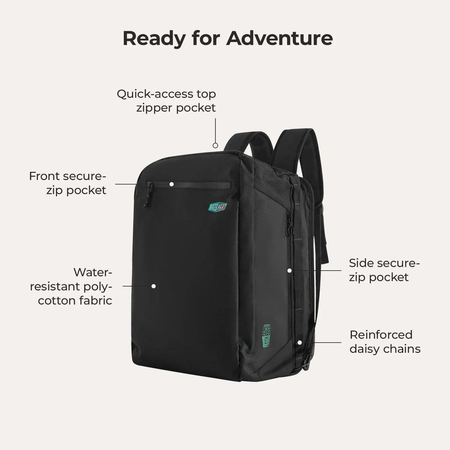 Vionsi Paz 43L Duffle Sırt Çantası