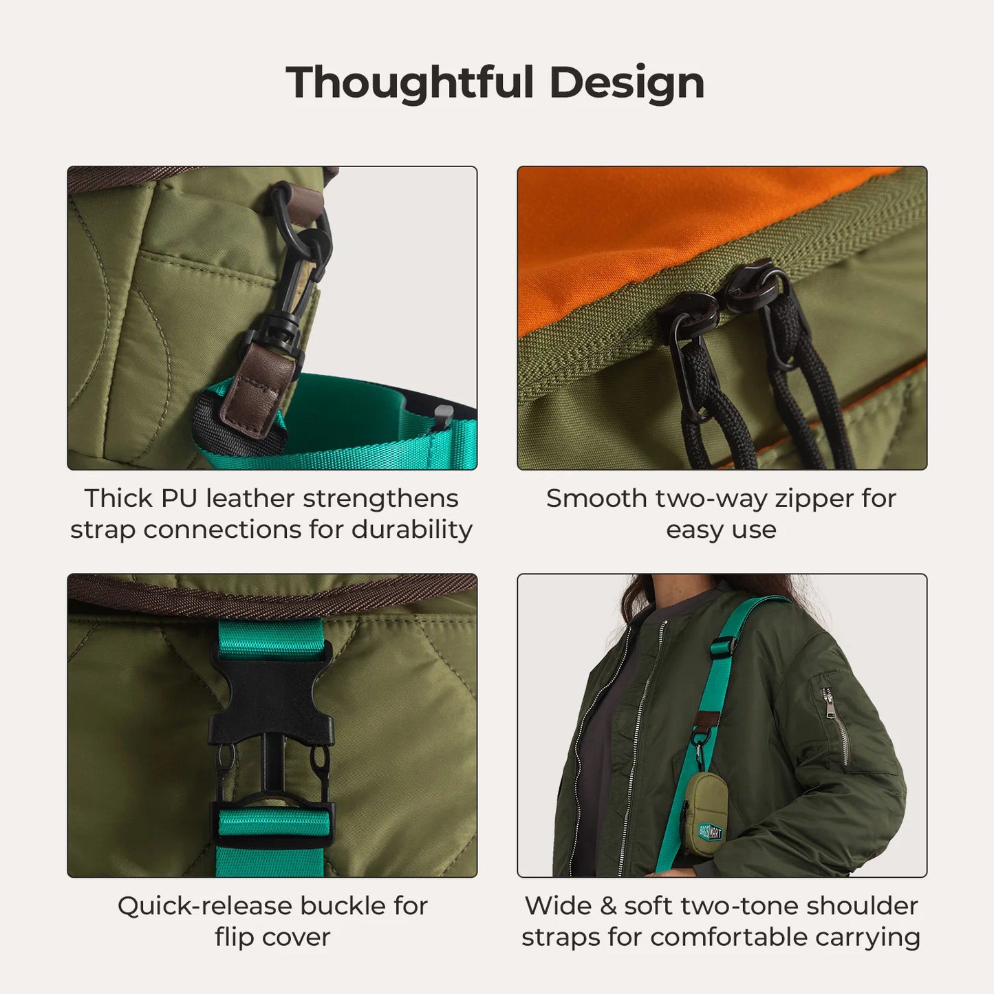 Vionsi Paz 4L Camera Sling