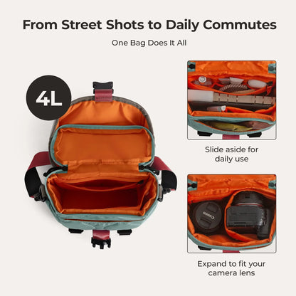 Vionsi Paz 4L Camera Sling